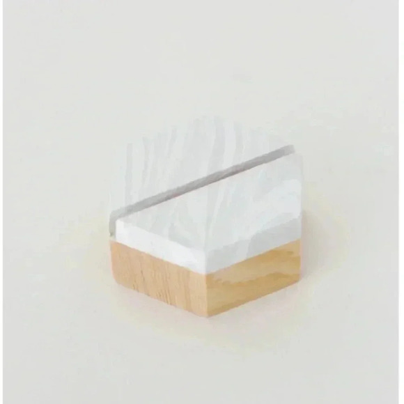 Marbelized Wooden Place Card Holders - Picture 2 of 3